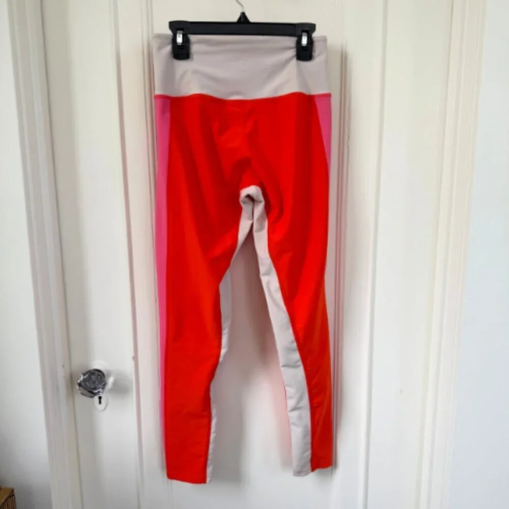 SAGE COLLECTIVE Orange Pink Colorblock Legging Size XS - Picture 6 of 16